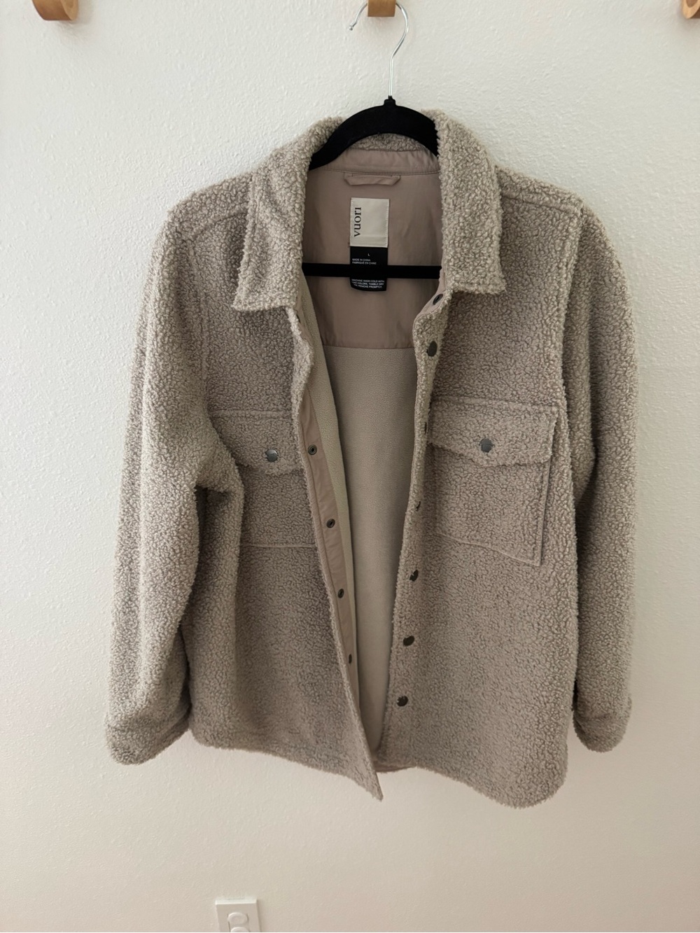 Women’s Sherpa Shacket - Beige Taupe